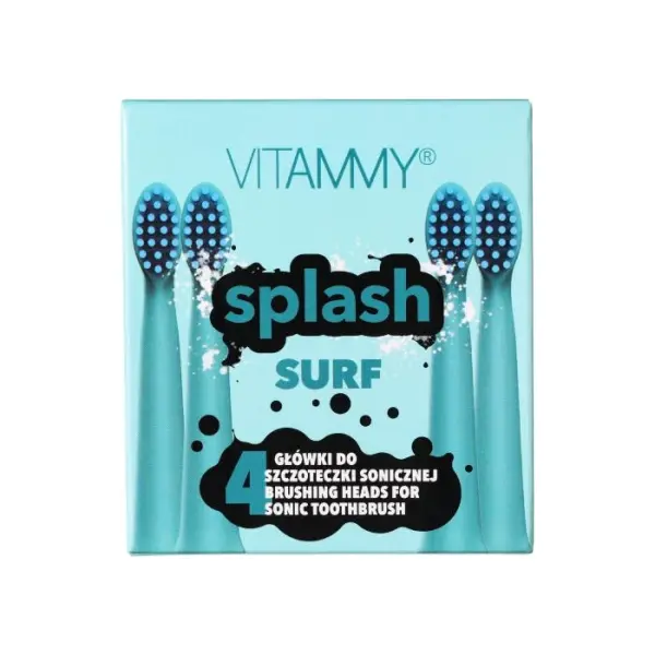 VITAMMY Splash Surf końcówki do szczoteczki sonicznej,  4 sztuki