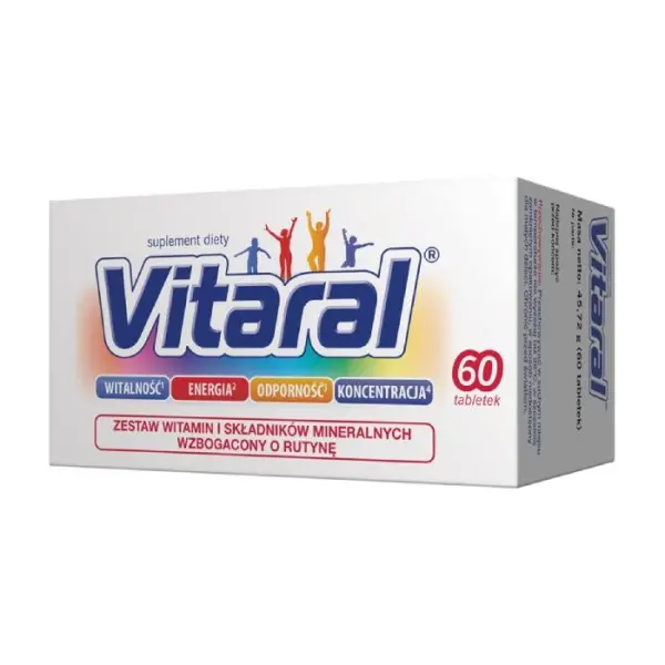 VITARAL Witaminy i minerały, 60 tabletek