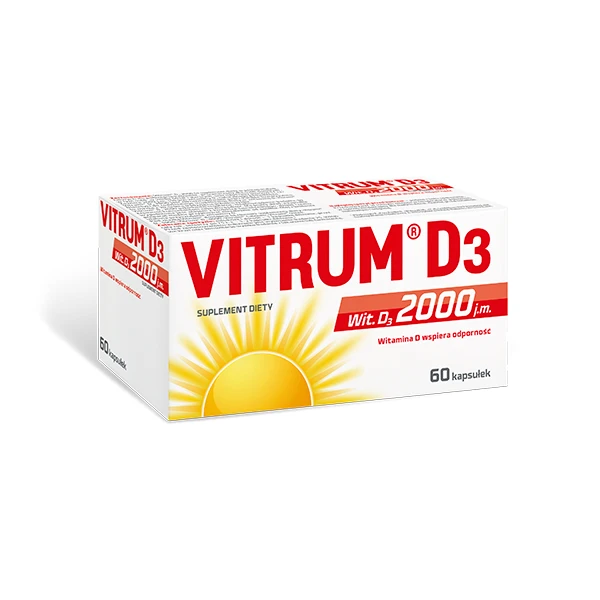 Vitrum D3 2000 j.m., 60 kaps.