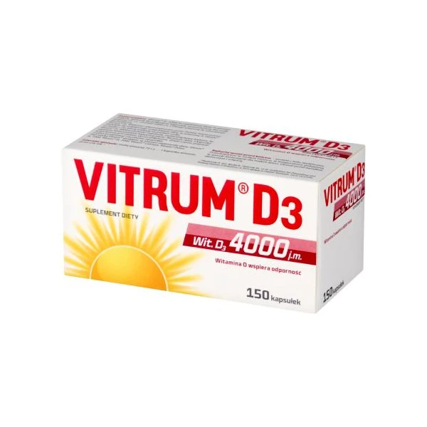 Vitrum D3 4000 j.m., 150 kaps.