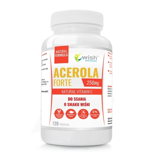 WISH Acerola Forte do Ssania 250 mg, 120 pastyl.