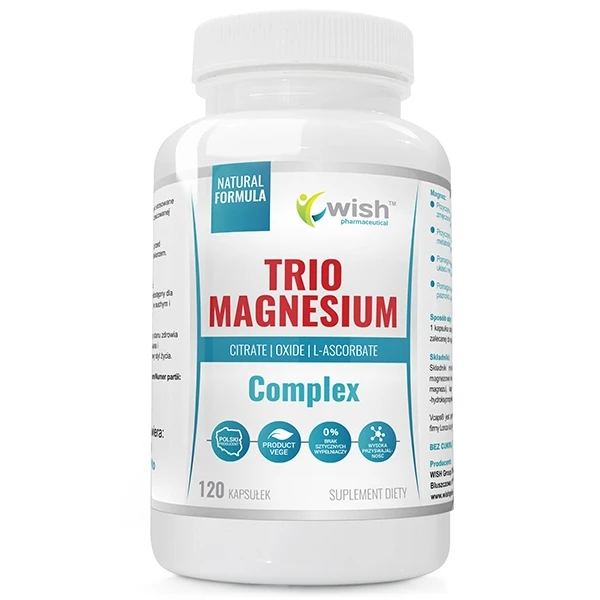 WISH Magnez Complex 400 mg Trio, 120 kaps.