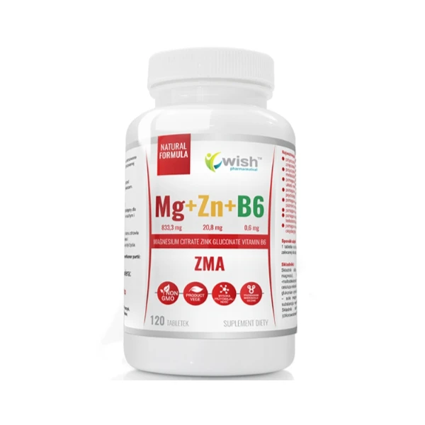WISH Magnez + Cynk + B6, 120 tabl.