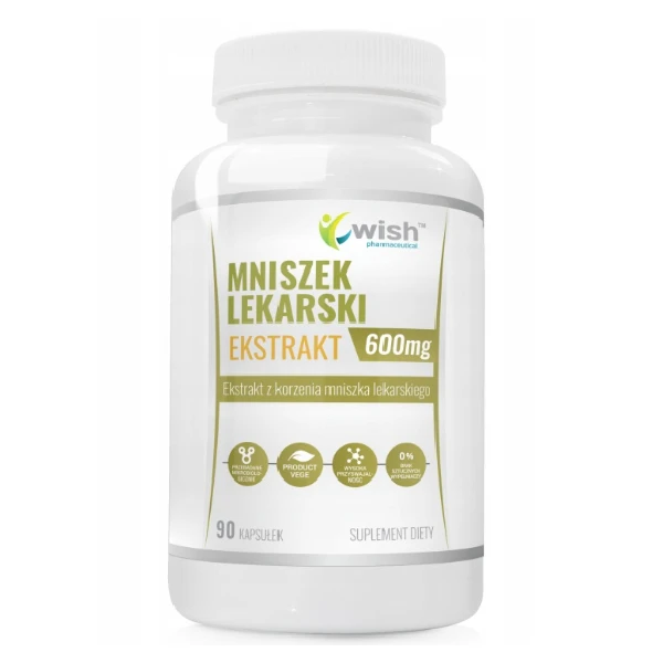 WISH Mniszek lekarski ekstrakt 600mg, 90 kaps.