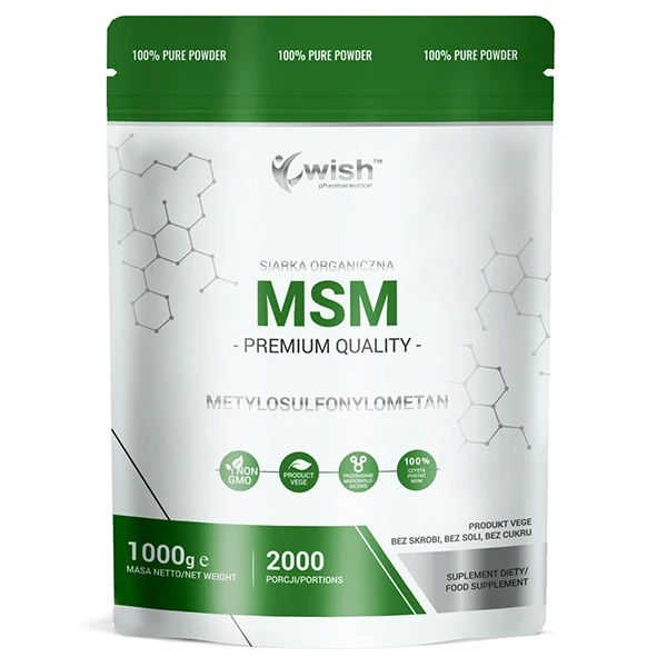 WISH MSM Siarka Organiczna, 1000 g