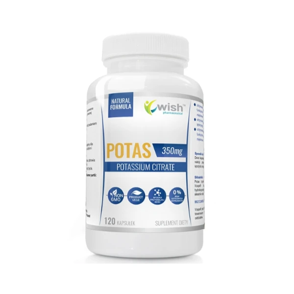 WISH Potas 350 mg, 120 kaps.