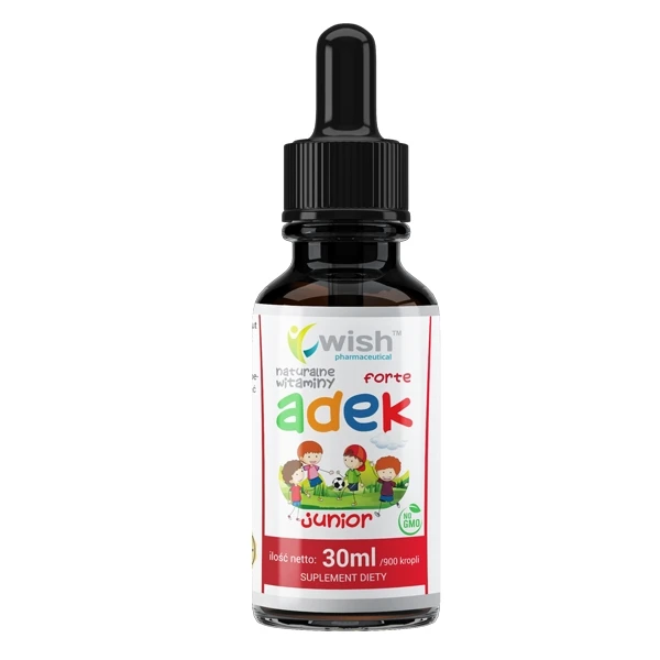 WISH Witamina ADEK Forte Junior w kroplach, 30ml