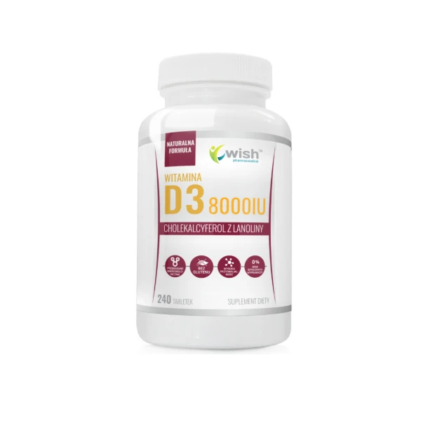 WISH Witamina D3 8000 IU, 240 tabl.