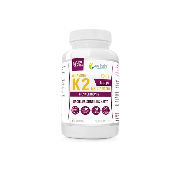 WISH Witamina K2 MK-7100 mcg, 120 tabletek