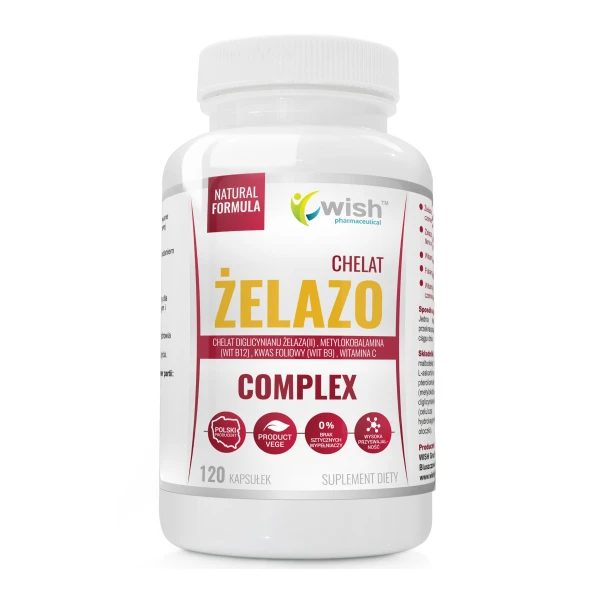 WISH Żelazo Complex, 120 kaps.