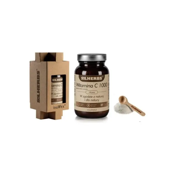 Witamina C 1000 SOLHERBS prosz.do rozpuszczania 125 porcji