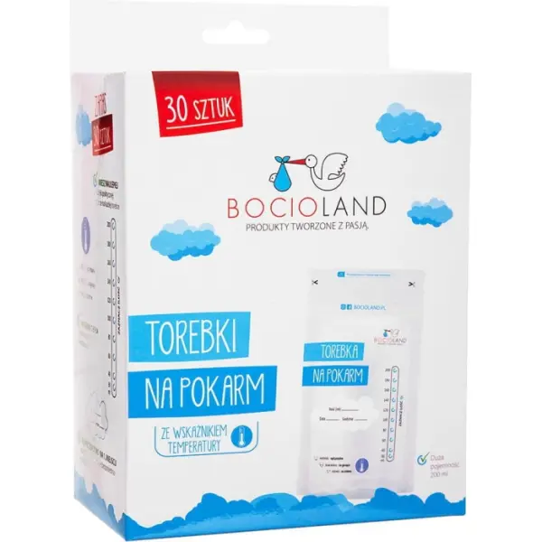 Woreczki na mleko 200 ml 30 sztuk
