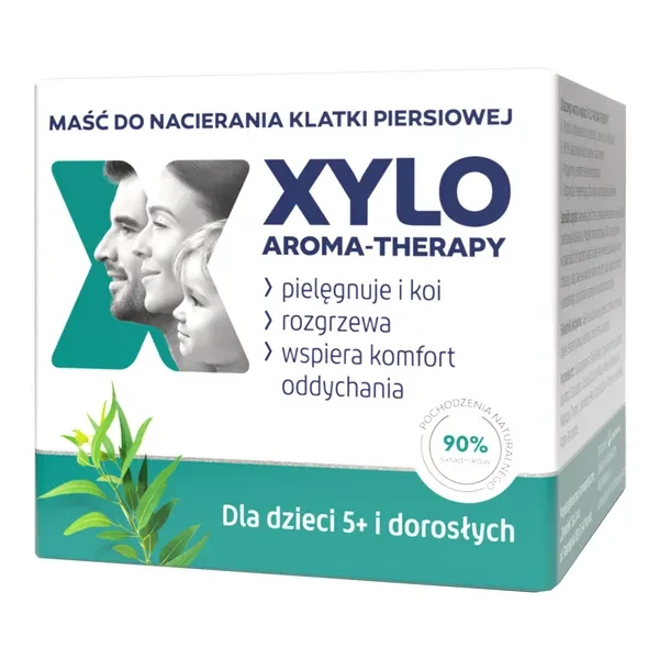 Xylo Aroma-Therapy Maść do nacierania klatki piersiowej dla dzieci 5+ i dorosłych, 50 ml