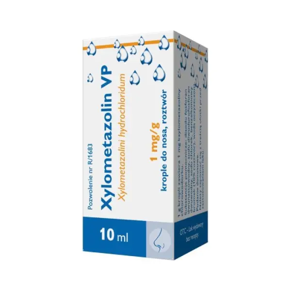 XYLOMETAZOLIN VP krople do nosa 1 mg/g, 10 ml