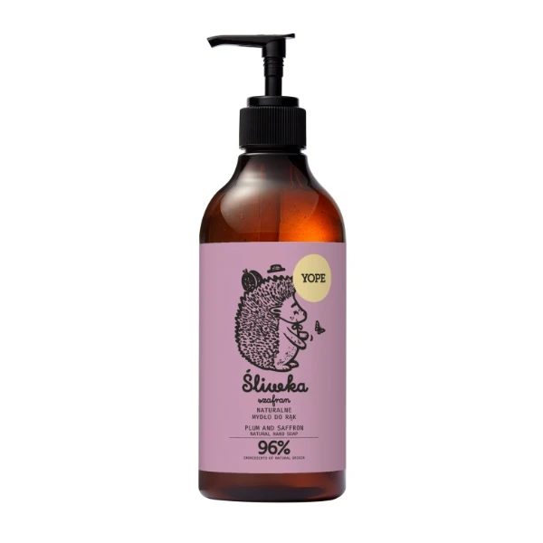 YOPE Mydło w płynie do rąk Śliwka & szafran, 500 ml