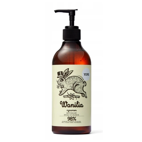 YOPE Mydło w płynie do rąk Wanilia i cynamon, 500 ml