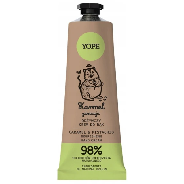 YOPE Odżywczy krem do rąk Karmel i pistacja, 50 ml