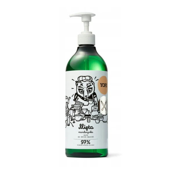 YOPE Płyn do mycia naczyń Mięta i mandarynka, 750 ml