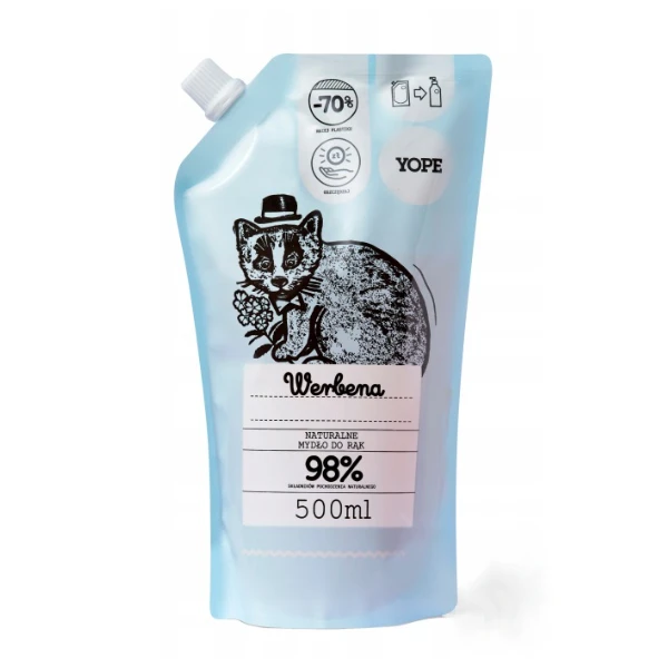 YOPE Refill Mydło w płynie do rąk Werbena, 500 ml