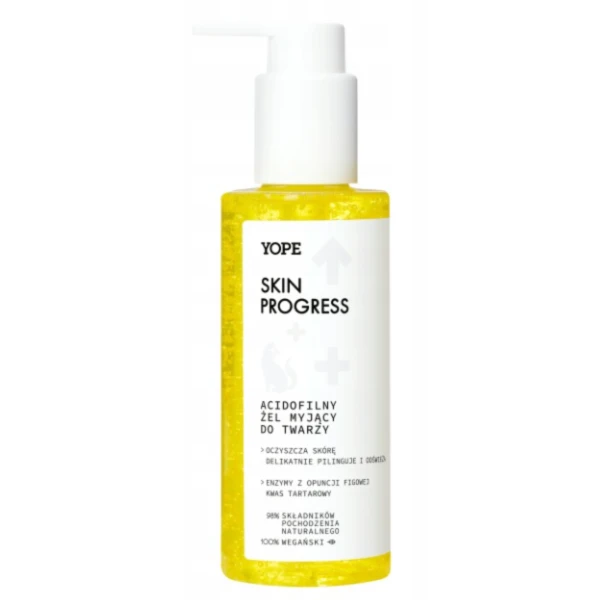 YOPE Skin progress Mikrozłuszczający żel myjący do twarzy do cery z niedoskonałościami, 150 ml