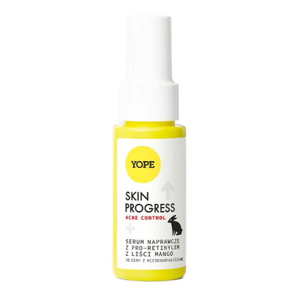 YOPE Skin progress Serum naprawcze z pro-retinylem z liści mango do cery z niedoskonałościami, 40 ml