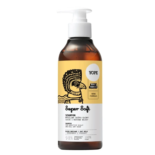 YOPE Super Soft Szampon do włosów suchych, 300 ml