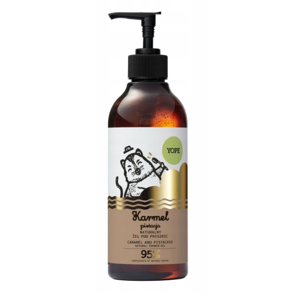YOPE Żel pod prysznic Karmel i pistacja, 400 ml
