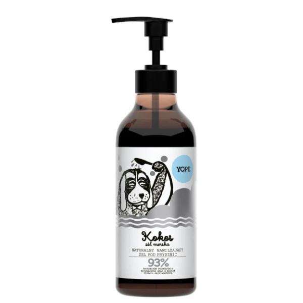 YOPE Żel pod prysznic Kokos i sól morska, 400 ml