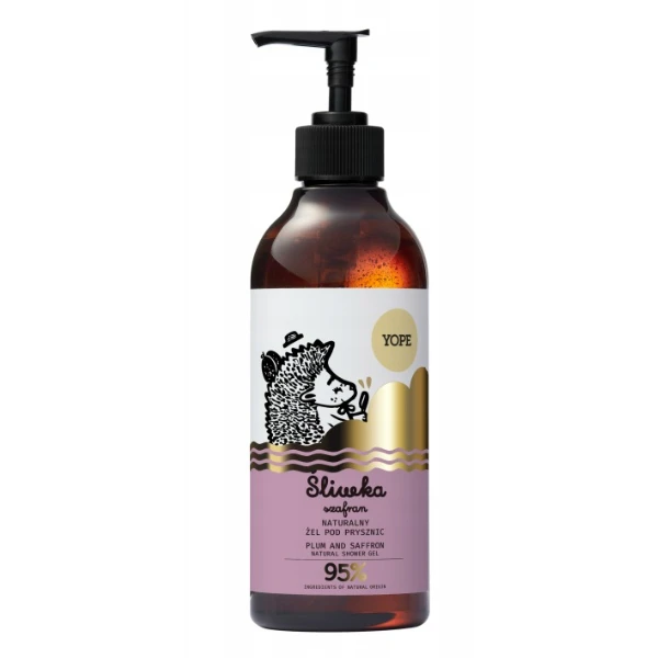YOPE Żel pod prysznic Śliwka & szafran, 400 ml