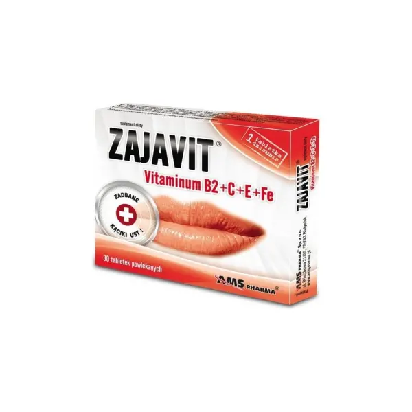 ZAJAVIT Vitaminum  B2+C+E+Fe 30 tabletek