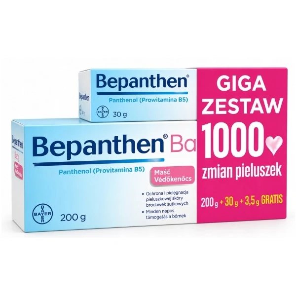 Zestaw Bepanthen Baby Maść Ochronna (200 g + 30 g + 3,5 g)