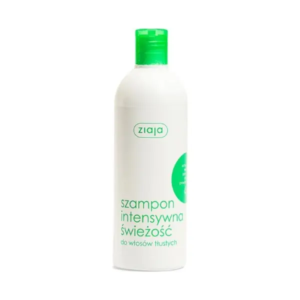 ZIAJA Intensywna Świeżość Szampon do mycia włosów tłustych, 400ml
