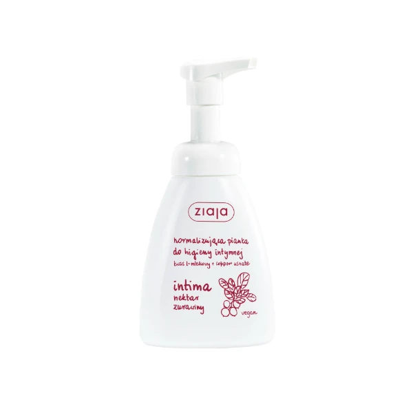 ZIAJA Intima Normalizująca Pianka nektar żurawiny, 250 ml