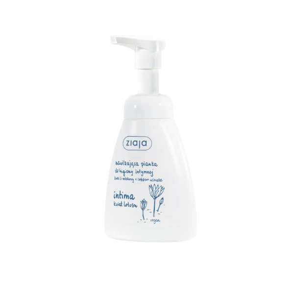 ZIAJA Intima Pianka nawilżająca kwiat lotosu, 250 ml