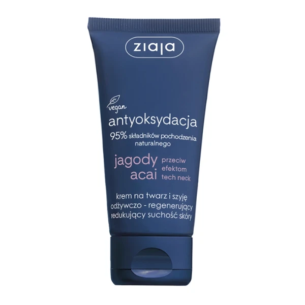 Ziaja Jagody Acai Krem odżywczo-regenerujący na noc, 50ml