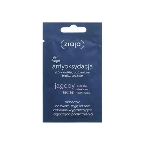 ZIAJA Jagody Acai maska wygładzająco-łagodząca, 7ml