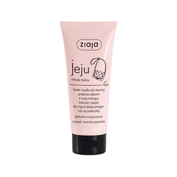 ZIAJA Jeju Mydło do twarzy białe, 75ml