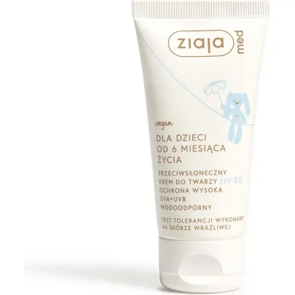 ZIAJA MED Dla Dzieci Krem przeciwsłoneczny SPF50 od 6 miesiąca 50 ml
