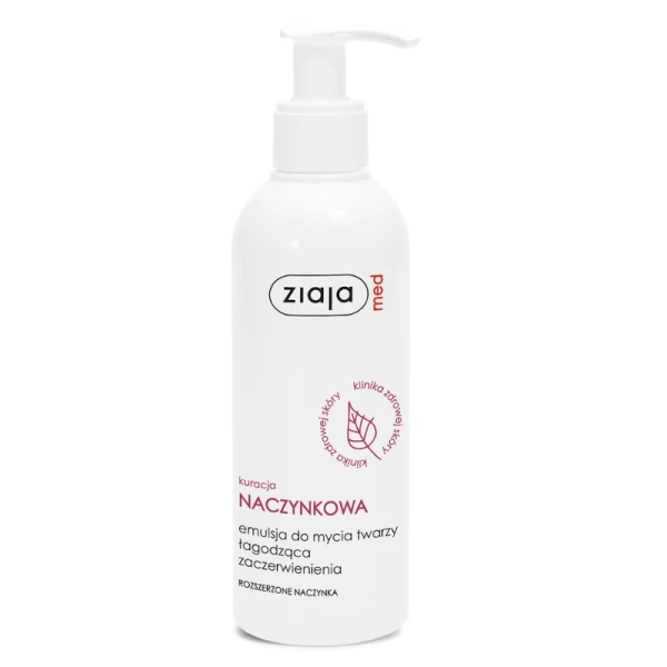 Ziaja Med Kuracja Naczynkowa Emulsja do mycia twarzy łagodząca zaczerwienienia, 200 ml