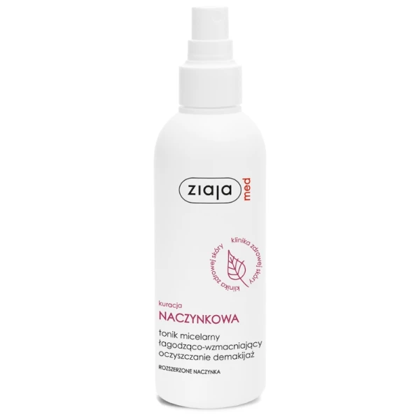 Ziaja Med Kuracja Naczynkowa Tonik micelarny łagodząco-wzmacniający, 200 ml