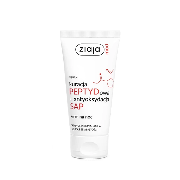 Ziaja Med Kuracja Peptydowa + Antyoksydacja SAP Krem na noc, 50 ml