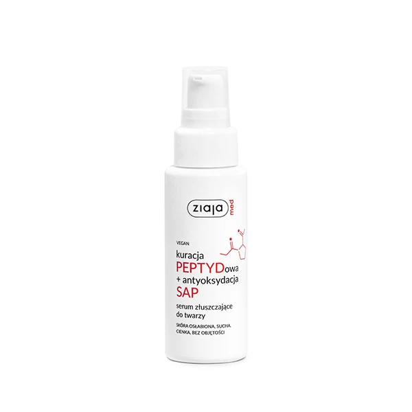 Ziaja Med Kuracja Peptydowa + Antyoksydacja SAP Serum do twarzy złuszczające, 50 ml