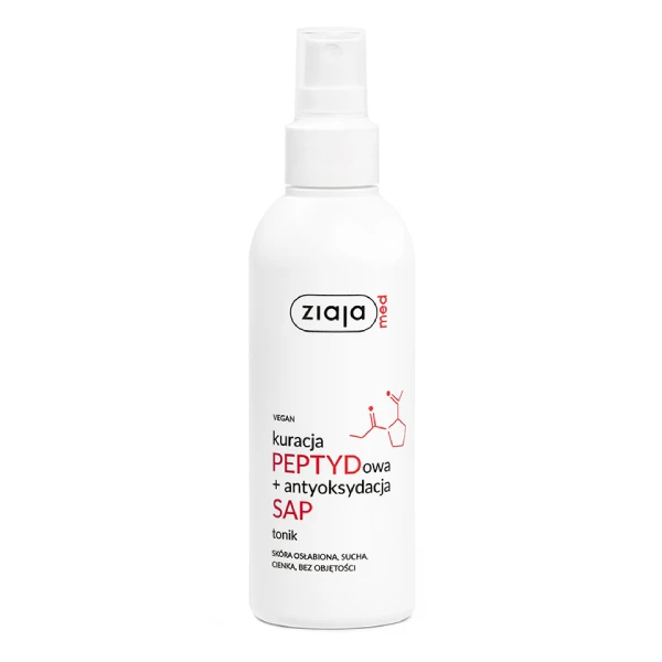 Ziaja Med Kuracja Peptydowa + Antyoksydacja SAP Tonik, 200 ml
