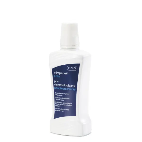 ZIAJA MINTPERFEKT ACTIV  płyn stomatologiczny przeciwpróchniczy 500ml
