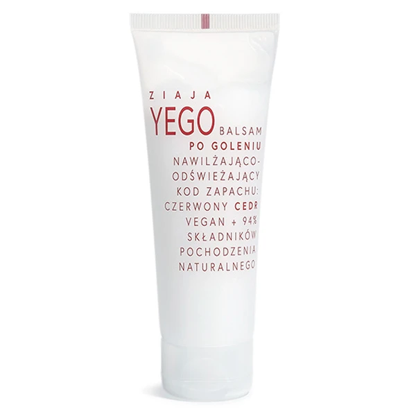 ZIAJA Yego Balsam po goleniu nawilżająco-odświeżający czerwony cedr, 80 ml