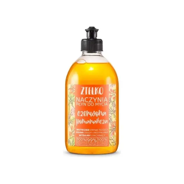Zielko Naczynia Płyn do mycia czerwona pomarańcza 500 ml