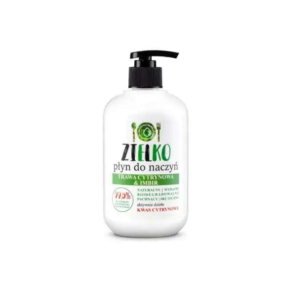 ZIELKO Płyn do naczyń TRAWA CYTRYNOWA I IMBIR 500 ml