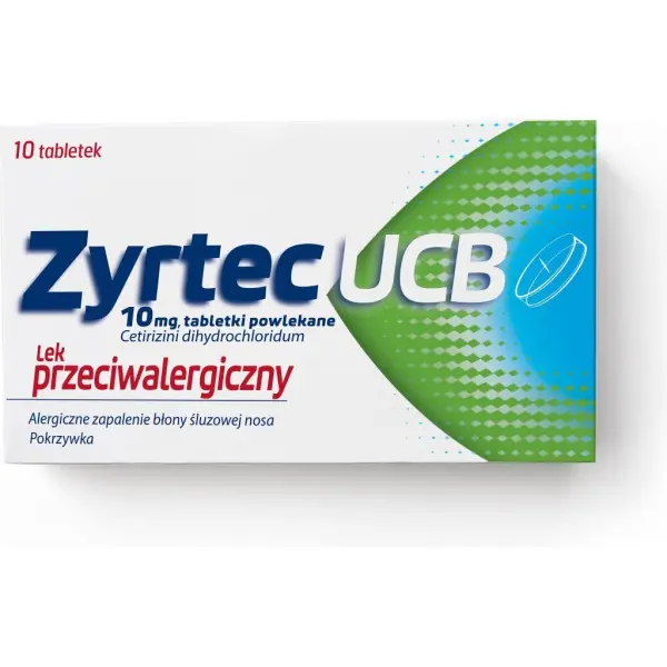 Zyrtec UCB 10mg 10 tabletek
